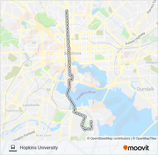 CITYLINK SILVER Bus Line Map