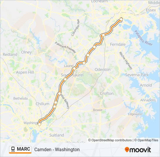 marc Route Schedules, Stops & Maps Baltimore Camden (Updated)