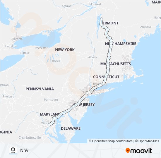 vermonter Route: Schedules, Stops & Maps - New Haven (Updated)