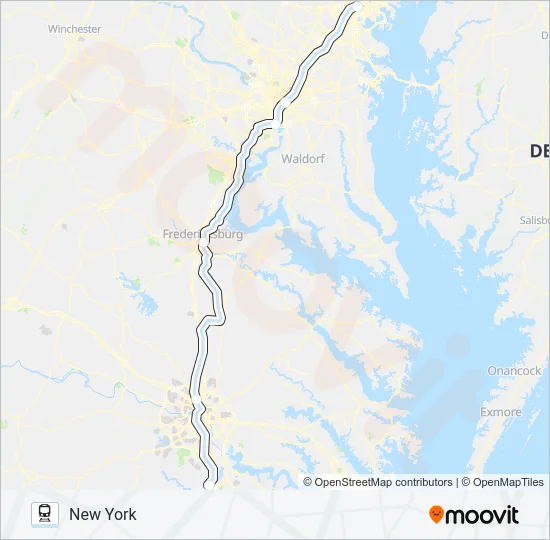 SILVER METEOR Train Line Map