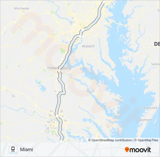 SILVER METEOR Train Line Map