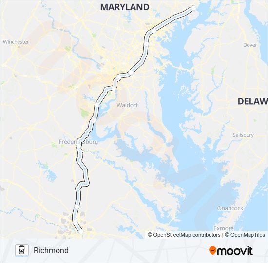 northeast regional Route: Schedules, Stops & Maps - Richmond (Updated)