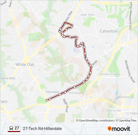 27 Bus Line Map