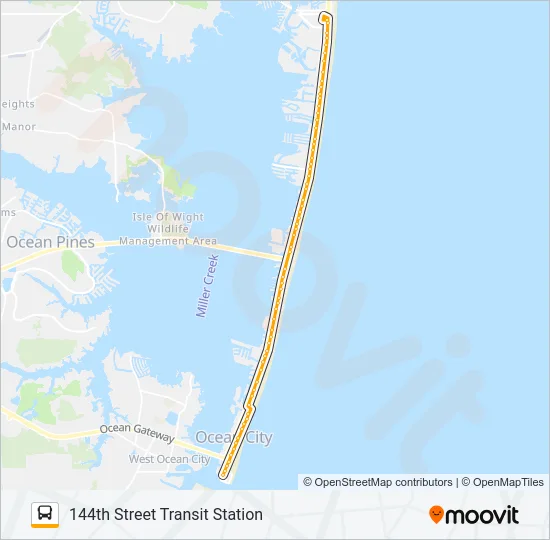 SOUTH DIVISION STREET TRANSIT STATION - 144TH STREET TRANSIT STATION Bus Line Map