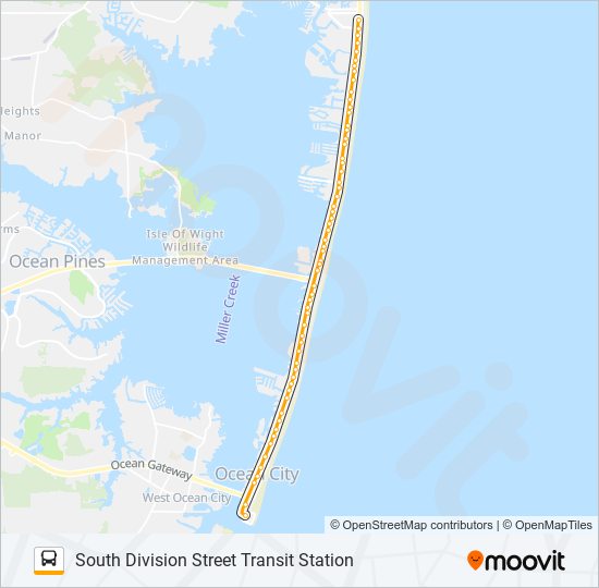 Street Map Of Ocean City Md South Division Street Transit Station 144Th Street Transit Station Route:  Schedules, Stops & Maps - South Division Street Transit Station (Updated)