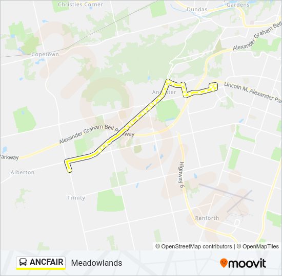 ANCFAIR bus Line Map