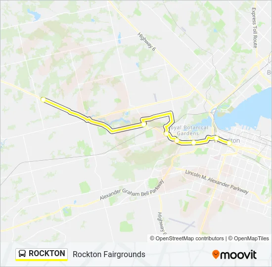 ROCKTON Bus Line Map