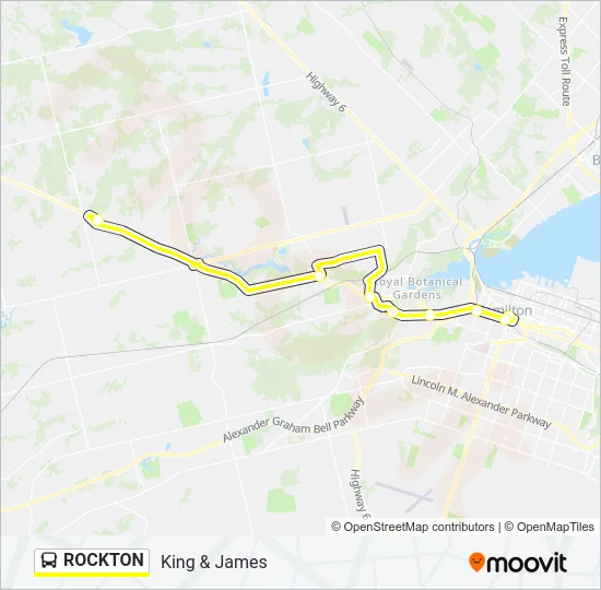 ROCKTON Bus Line Map