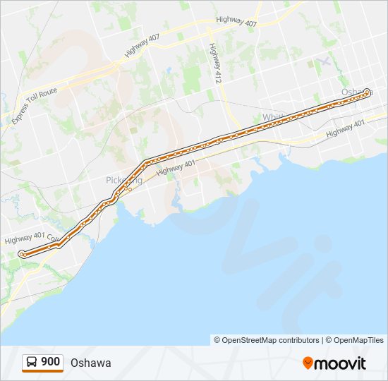 900 bus Line Map