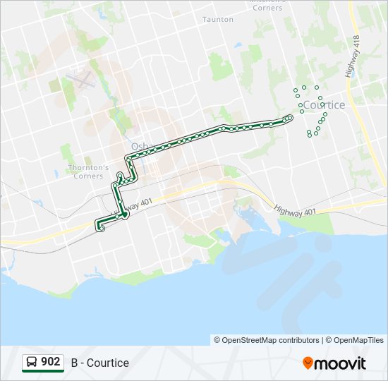 902 bus Line Map