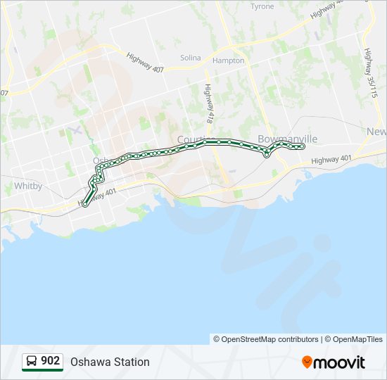 902 Route: Schedules, Stops & Maps - Oshawa Station (Updated)