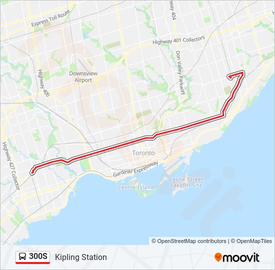 300S bus Line Map