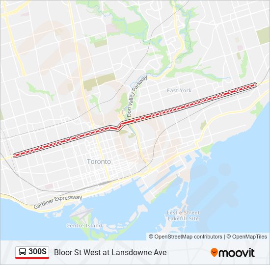 300S bus Line Map