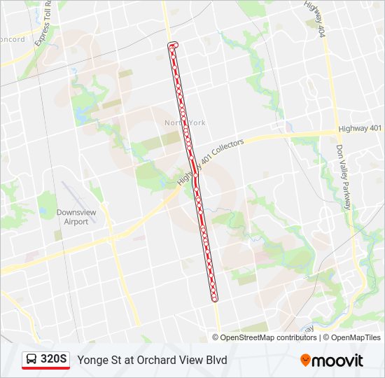 320S bus Line Map