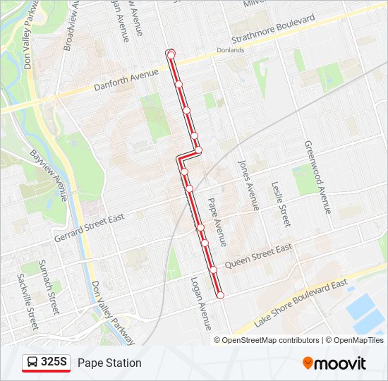 325S bus Line Map