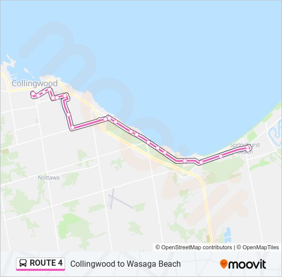 Directions To Collingwood Ontario 4 Route: Schedules, Stops & Maps - Westbound To Collingwood (Updated)