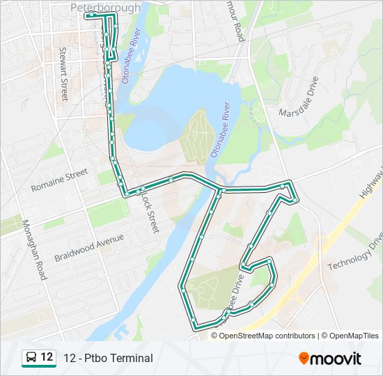 12 bus Line Map