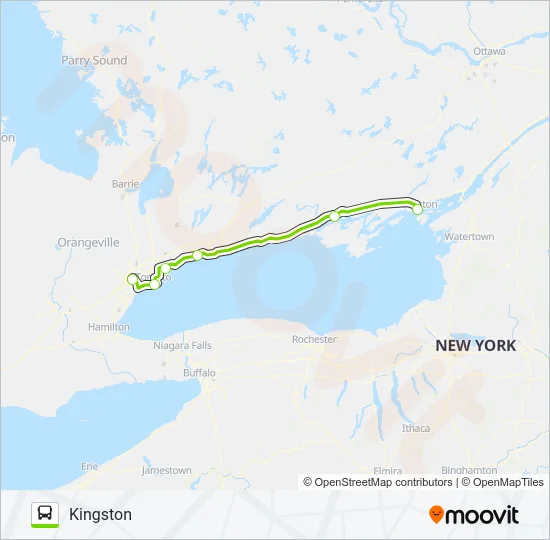 FLIXBUS 2707 Bus Line Map