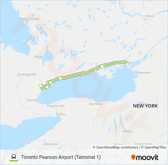 FLIXBUS 2707 Bus Line Map