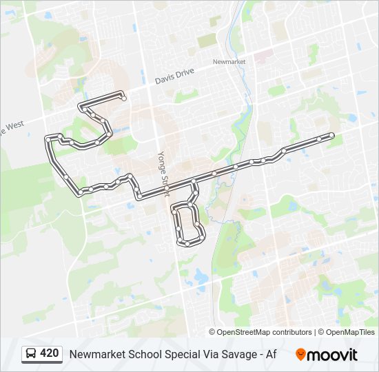 420 bus Line Map