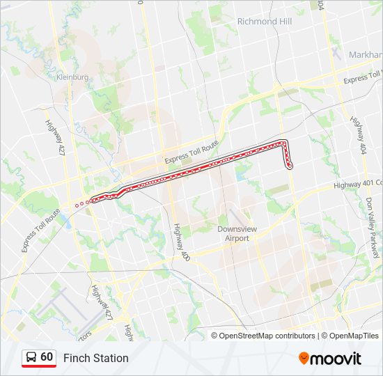 60 bus Line Map