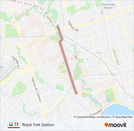 73 bus Line Map