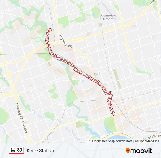 89 bus Line Map