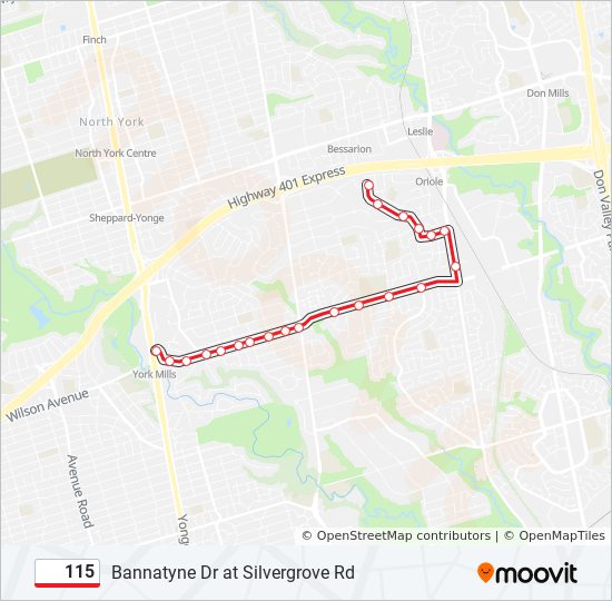 115 Route Schedules Stops Maps Bannatyne Dr at Silvergrove