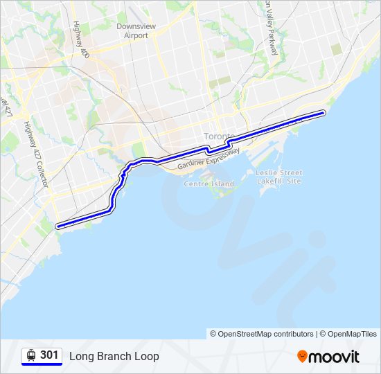 301 Streetcar Line Map