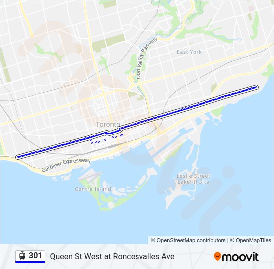 301 Streetcar Line Map