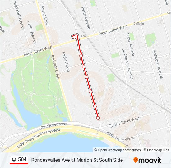 504 Streetcar Line Map