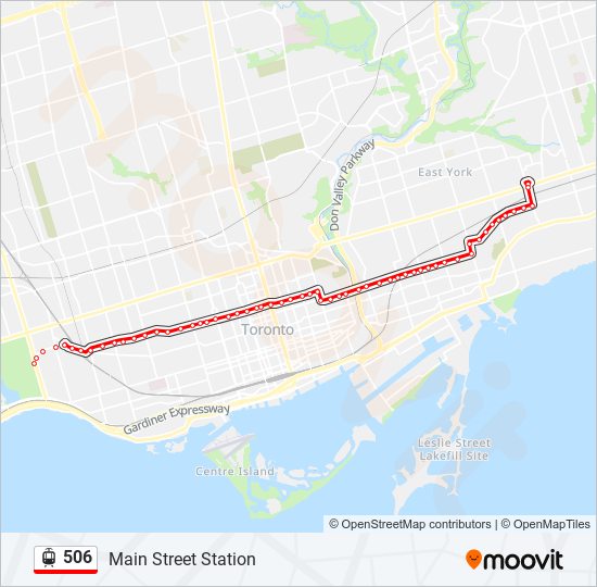 506 Streetcar Line Map