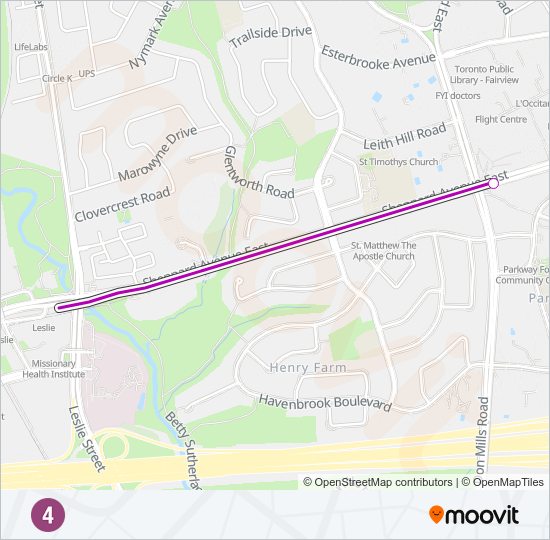 4 subway Line Map