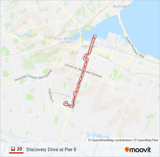 20 bus Line Map