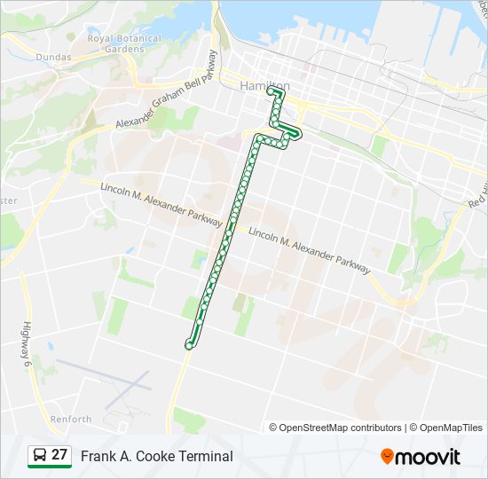 27 bus Line Map