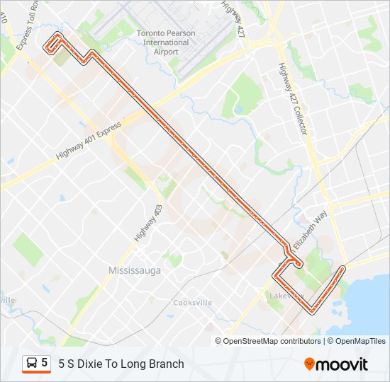 5 bus Line Map