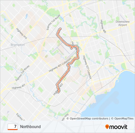 7 Route: Schedules, Stops & Maps - Northbound (Updated)