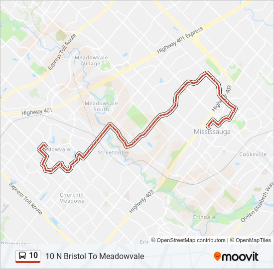 10 bus Line Map