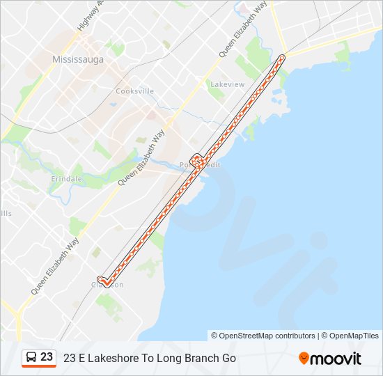 23 bus Line Map