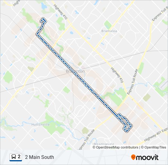 2 bus Line Map