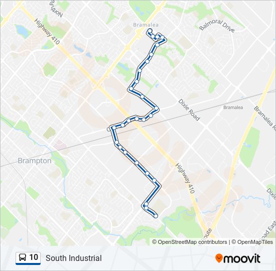 10 bus Line Map