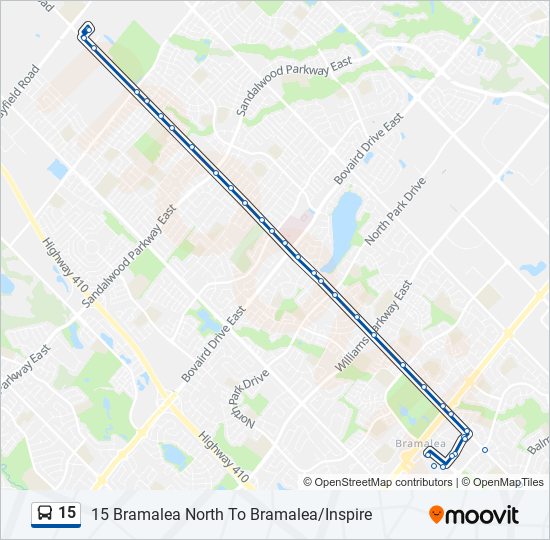 15 bus Line Map