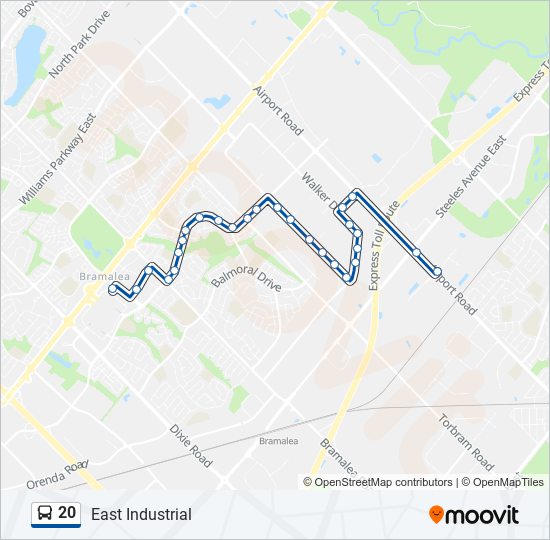 20 bus Line Map