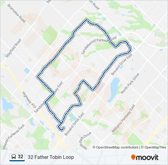 32 bus Line Map