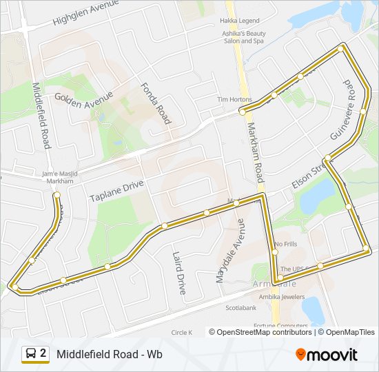 2 bus Line Map