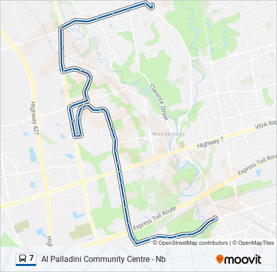 7 bus Line Map