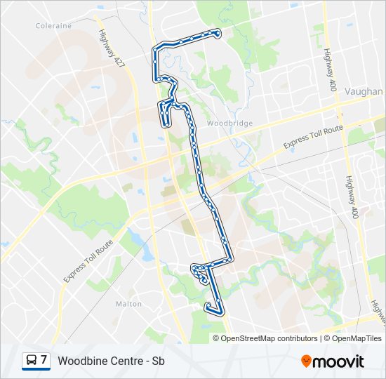 7 bus Line Map