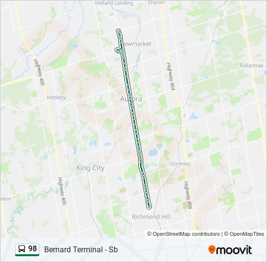 98 bus Line Map