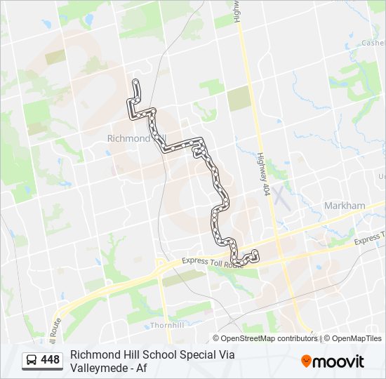 448 bus Line Map