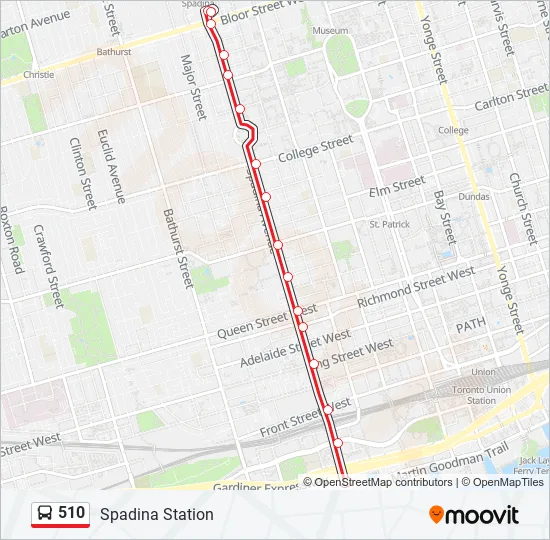 510 Bus Line Map